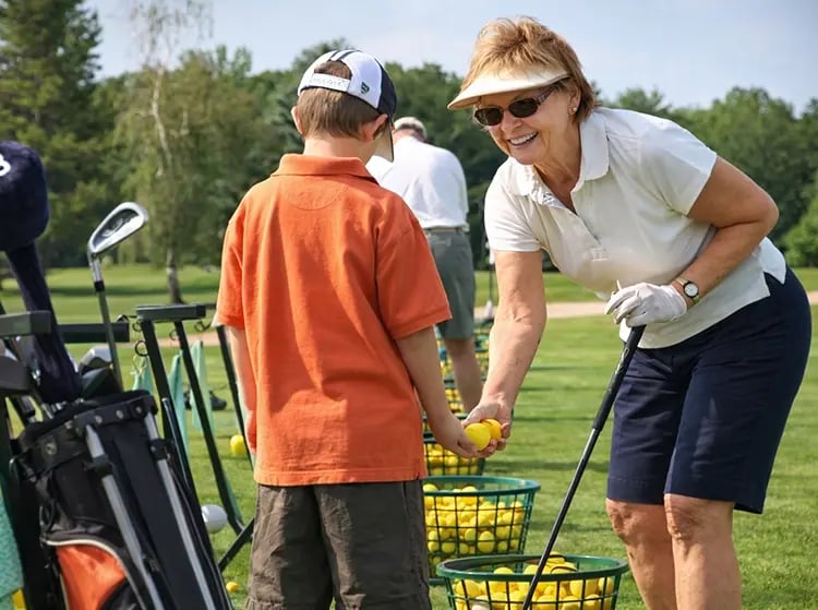 GENERATIONS - Grandmother Teaching Golf at Birchwood