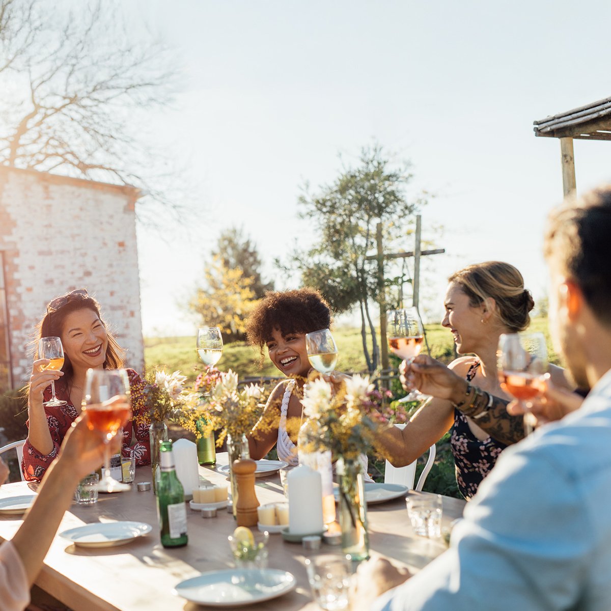 friends dining
